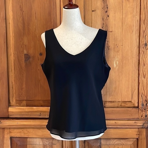 Virgo Black Dressy Camisole Sz. 10 - Picture 1 of 14